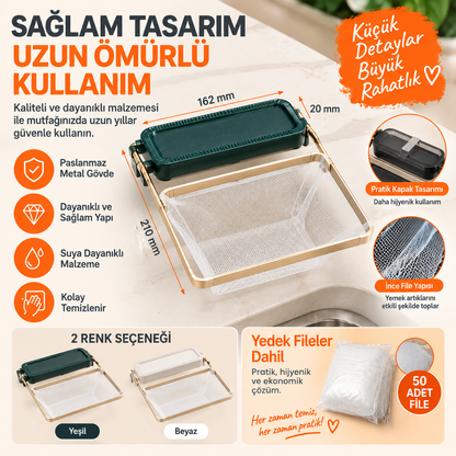 PratikSüzgeç – Katlanır Mutfak Lavabo Süzgeci