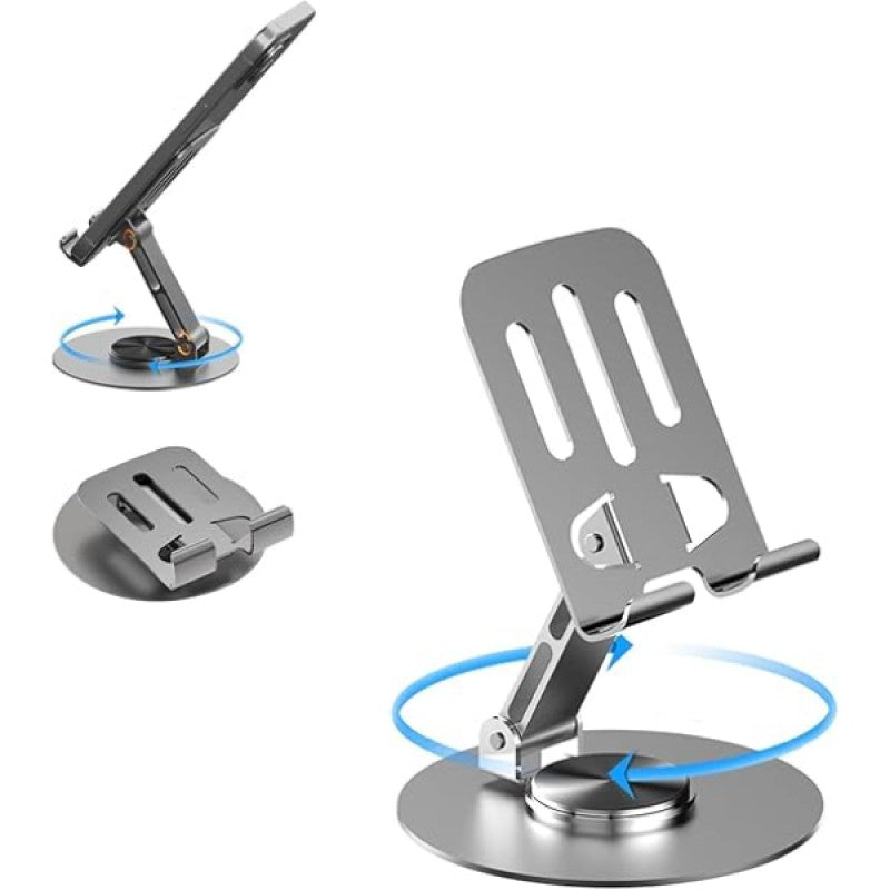 360° Dönebilir Katlanabilir Metal Telefon ve Tablet Tutucu