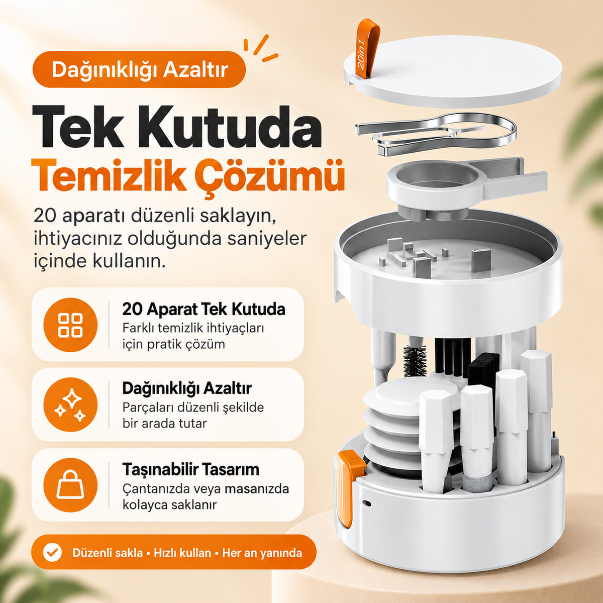 PratikClean 20’si 1 Arada Elektronik Temizlik Kiti