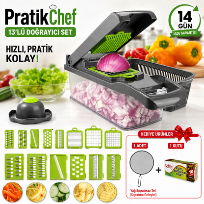 PratikChef 13’lü Doğrayıcı Set